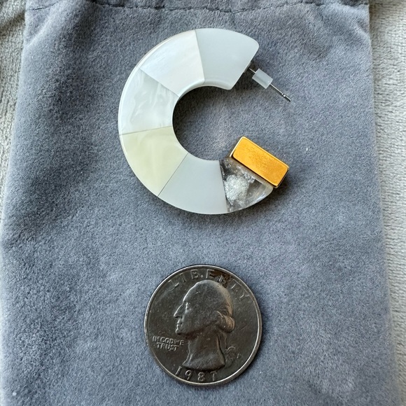 J.Crew Made-in-Italy Mixed Acetate Hoop Earrings - Picture 3 of 6